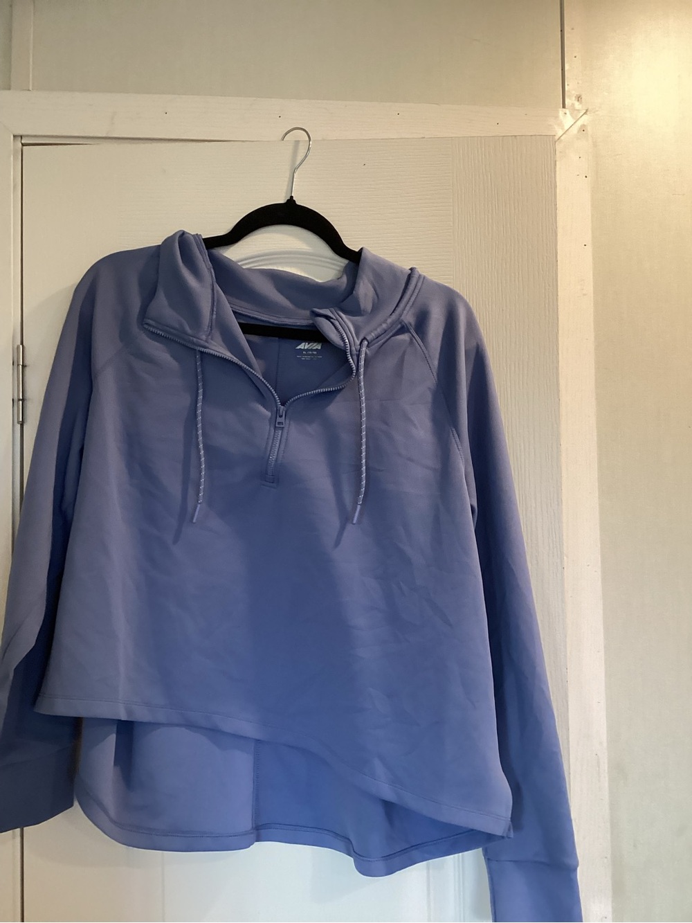 Avia blue Half-Zip Hooded Pullover XL EUC